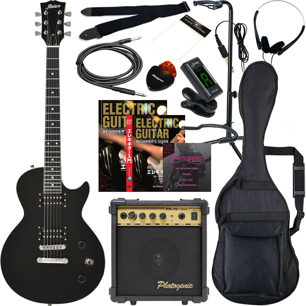 Amazon | Maison メイソン エレキギター レスポールタイプ LP-20F/BK