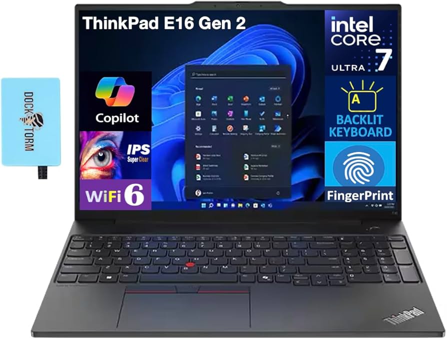 Amazon.com: Lenovo ThinkPad E16 Gen 2 Business Laptop 16.0
