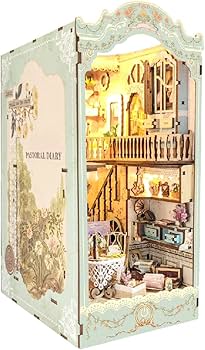 Amazon | moin moin ドールハウス ミニチュア 手作りキット セット 本