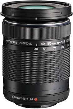 Olympus M. Zuiko 40-150mm F4.0-5.6 R Zoom Lens (Black) for Olympus