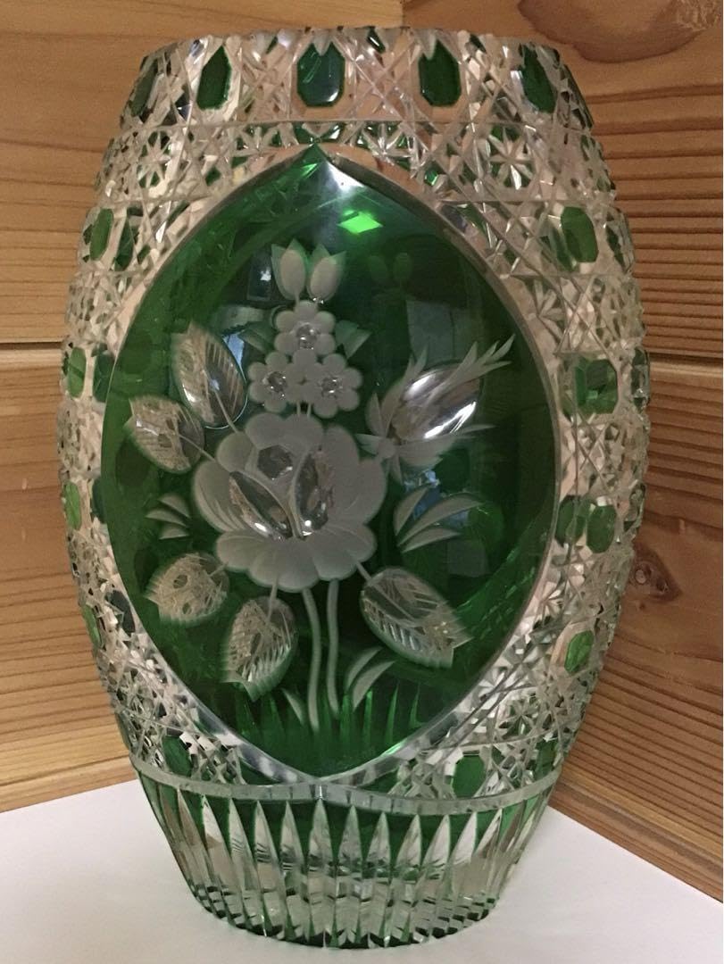 マイセン（Meissen） マイセンクリスタル 花瓶（グリーン） 【公式通販】