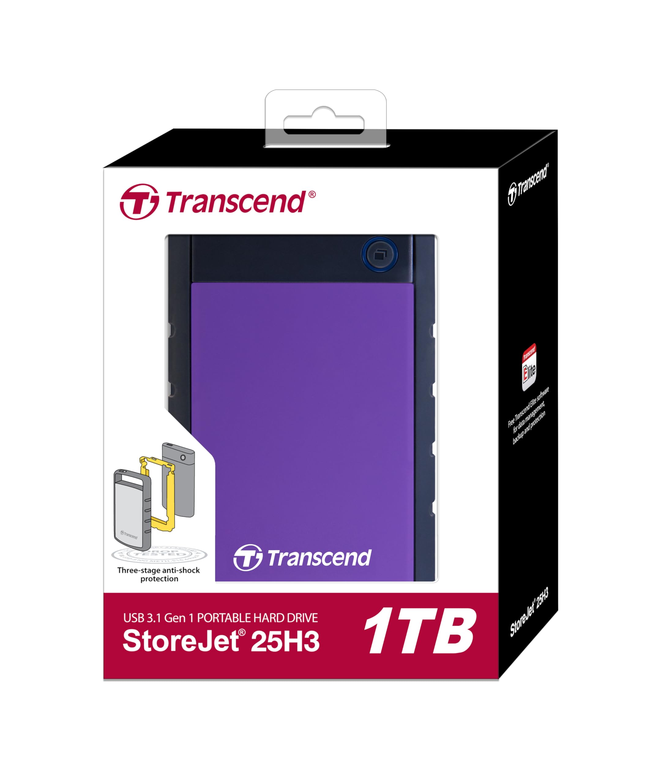 Amazon.com: Transcend Storejet 1T Portable USB 3.0 Hard Disk