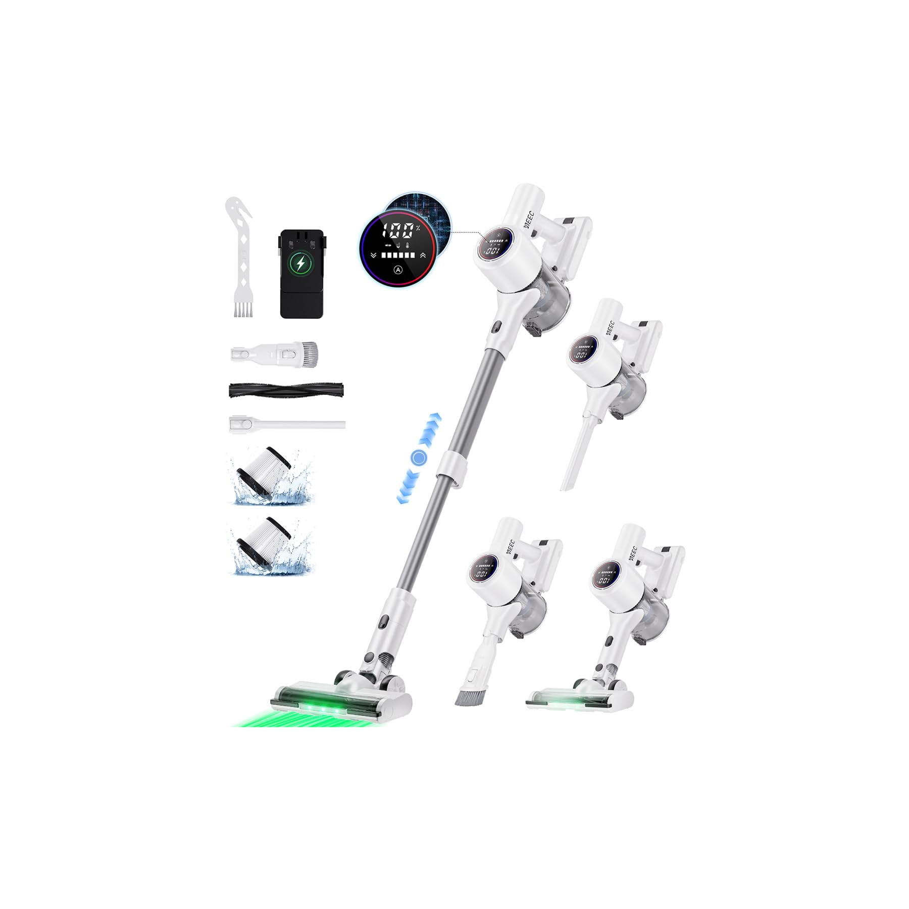 掃除機 コードレス【史上初の革新！AI汚れ自動検知＆65Kpa真の強力吸引