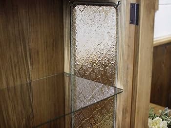 Amazon.co.jp: キャビネット 木製 ひのき アンティークブラウン 透明