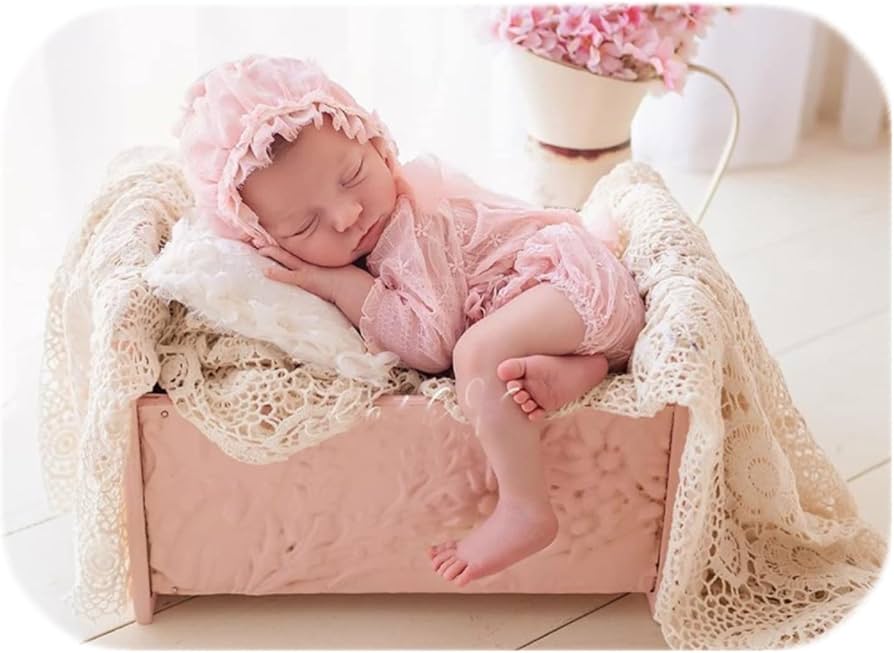 ニューボーンフォト 寝相アート スタジオ 羽 月桂樹 ニューボーン