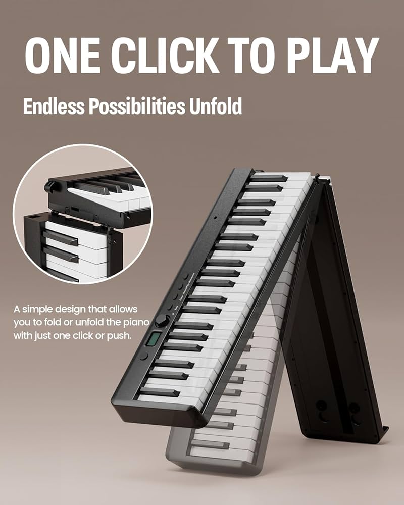 Amazon.com: Finger Dance Folding Piano Keyboard 88 Keys, Portable
