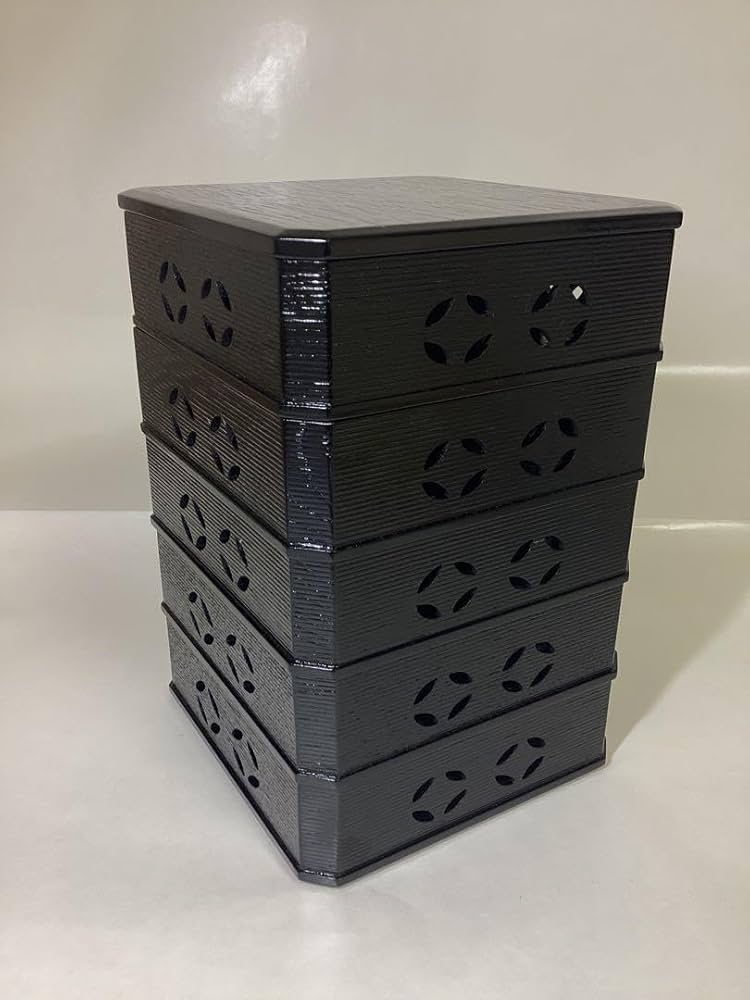 Amazon.co.jp: 茶道具 縁高重 柿合 七宝透 紙箱入 : Toys & Games