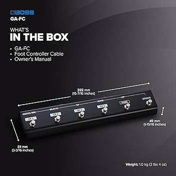 Amazon.com: BOSS GA-FC | 6-Button Foot Controller | Hands-Free