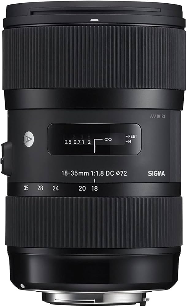 Amazon.com : Sigma 18-35mm F1.8 Art DC HSM Lens for Canon, Black
