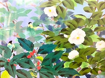 真作】絵画三輪晁勢日本画牡丹気品ある花の美上品な花の美しさX79