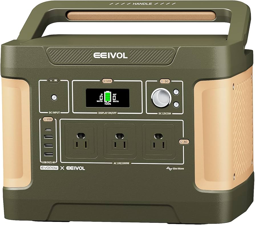 Amazon.co.jp: Evopow×EEIVOL ポータブル電源 リン酸鉄リチウム 1024Wh