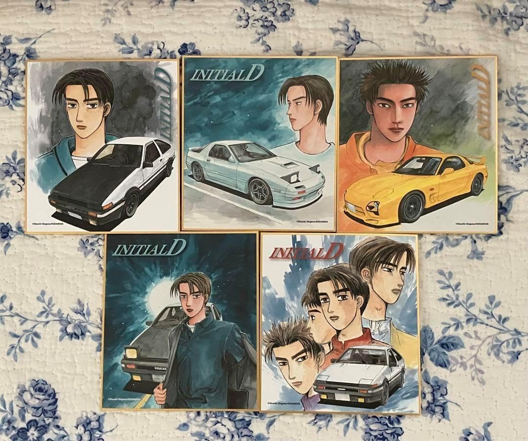 頭文字D しげの秀一原画展 複製原稿 藤原拓海・高橋涼介・高橋啓介