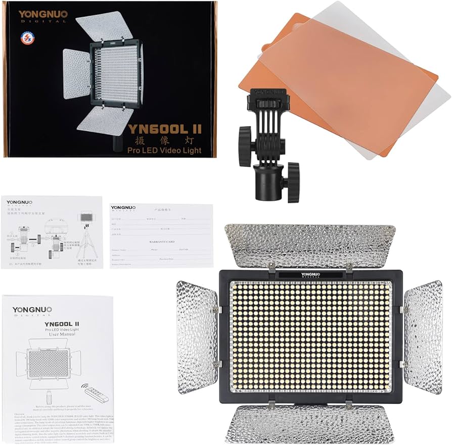 Amazon.com : Yongnuo YN600L II LED Panel Video Light, with