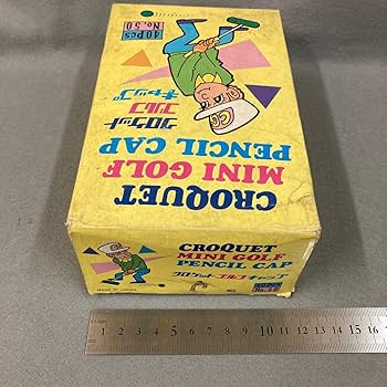 Amazon.co.jp: 昭和レトロ クロケット ゴルフ えんぴつキャップ 1箱 40