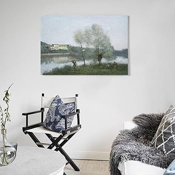 絵画 額装 世界の名画 ジャン＝バティスト・カミーユ・コロー F6美術