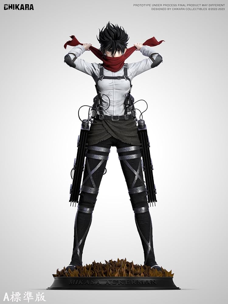 進撃の巨人 エレン ミカサ 2体 ガレージキット ガレキ スタチュー①