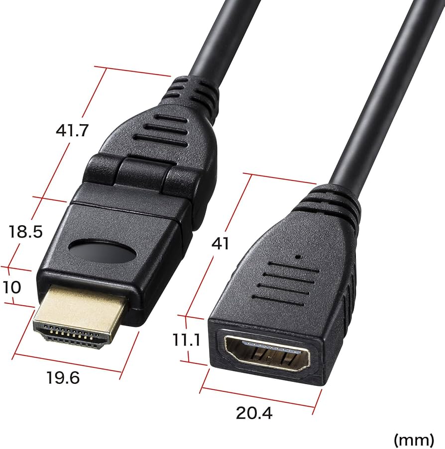 長ロング25m ハイスピードHDMIフラットケーブル25m/イーサネット対応