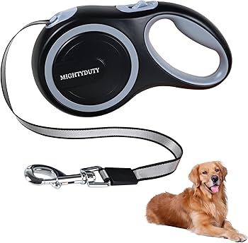 Amazon | MIGHTYDUTY 犬用リード 自動巻き取り 長さ8M 荷重50KG 伸縮