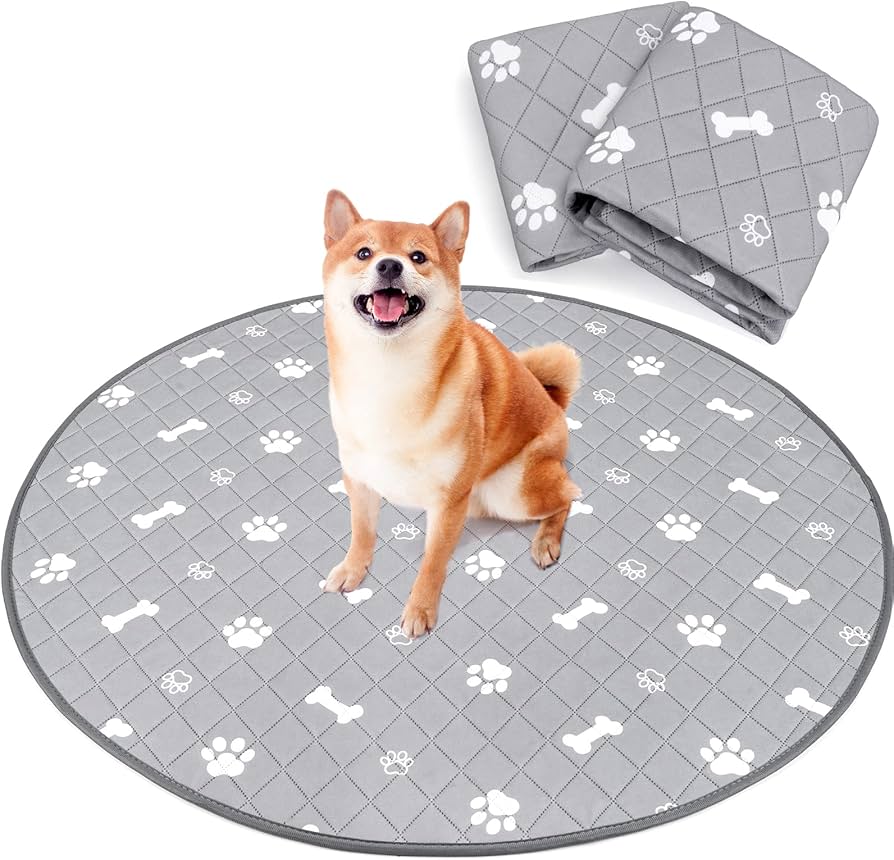 Amazon.co.jp: 洗える ペットシーツ 丸型 八角形ペットサークルに最適
