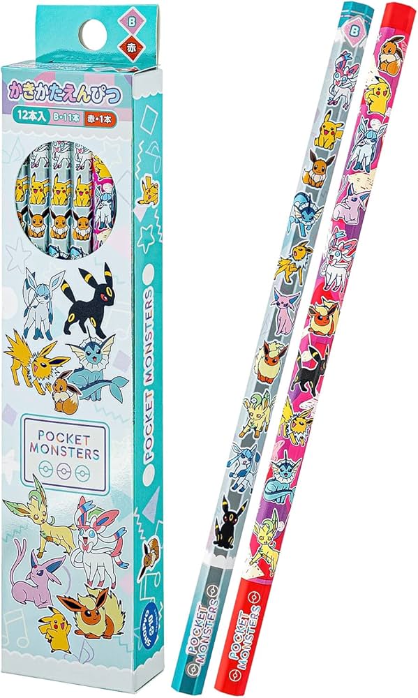 Amazon | ショウワノート ポケットモンスター かきかたえんぴつB銀軸