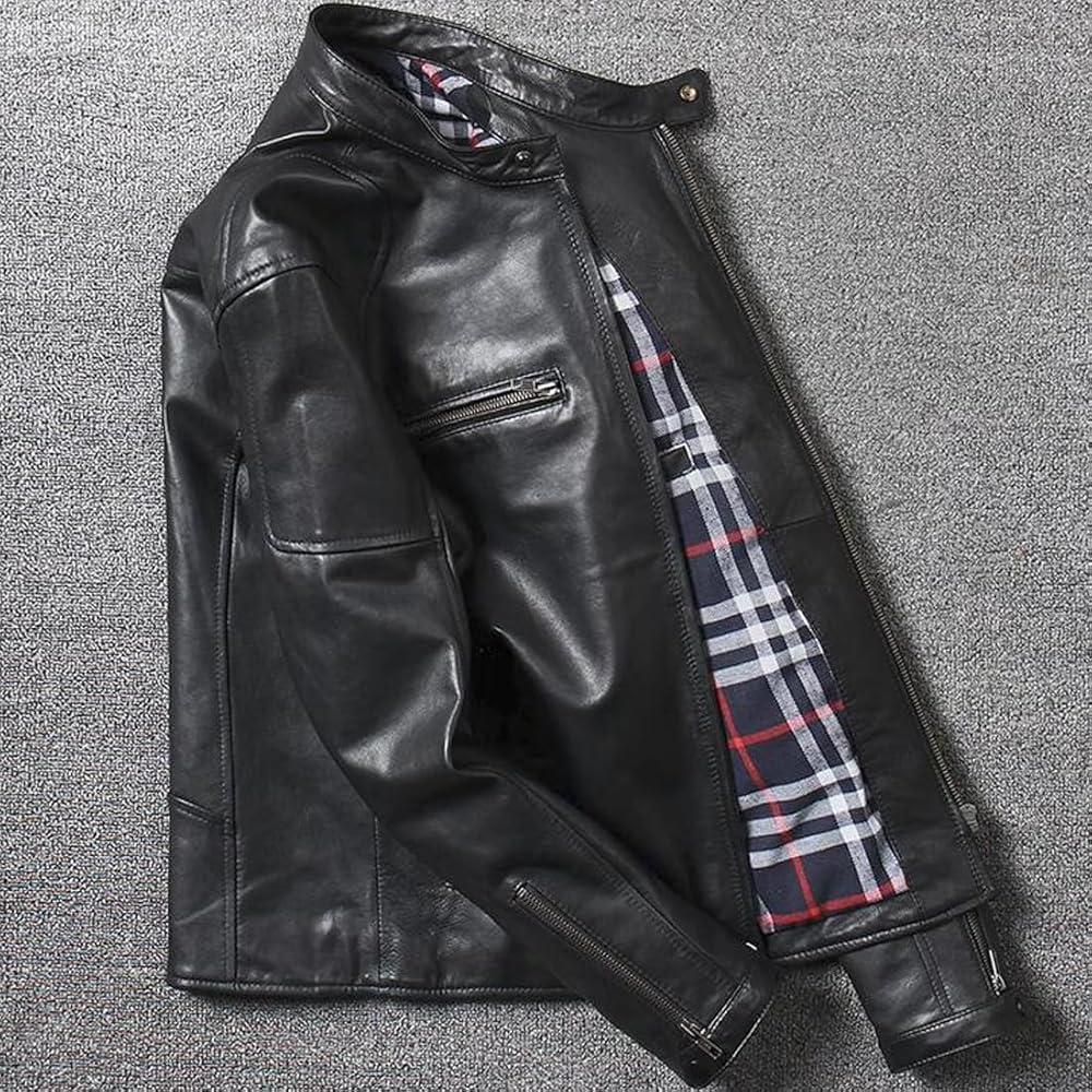 Amazon | [NBLL] 本革ジャケット 革ジャン ライダースジャケット 革