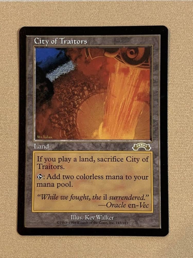 mtg 裏切り者の都/City of Traitors 《英語》1枚