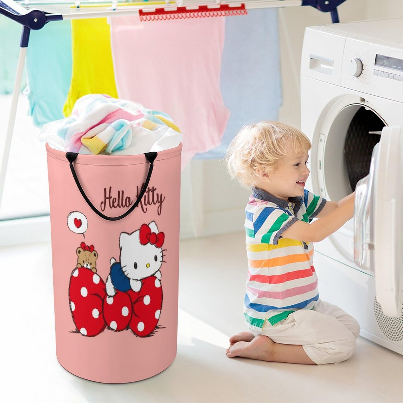 セット ハローキティ ランドリーバスケット マグネットバスケット