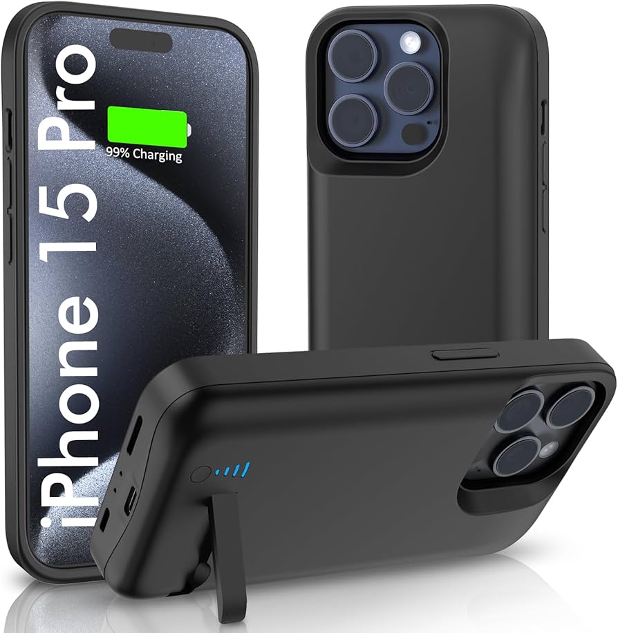 Amazon.com: Battery Case for iPhone 15 Pro, Real 7000mAh Extended