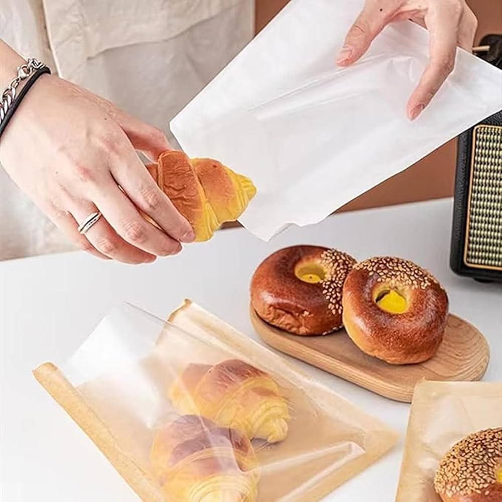 Amazon｜PpzhenN パン袋 ラッピングバッグ ビニール袋 包装 お菓子