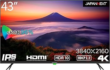 Amazon.co.jp: JAPANNEXT 43インチ 大型 モニター 4K UHD 3840x2160