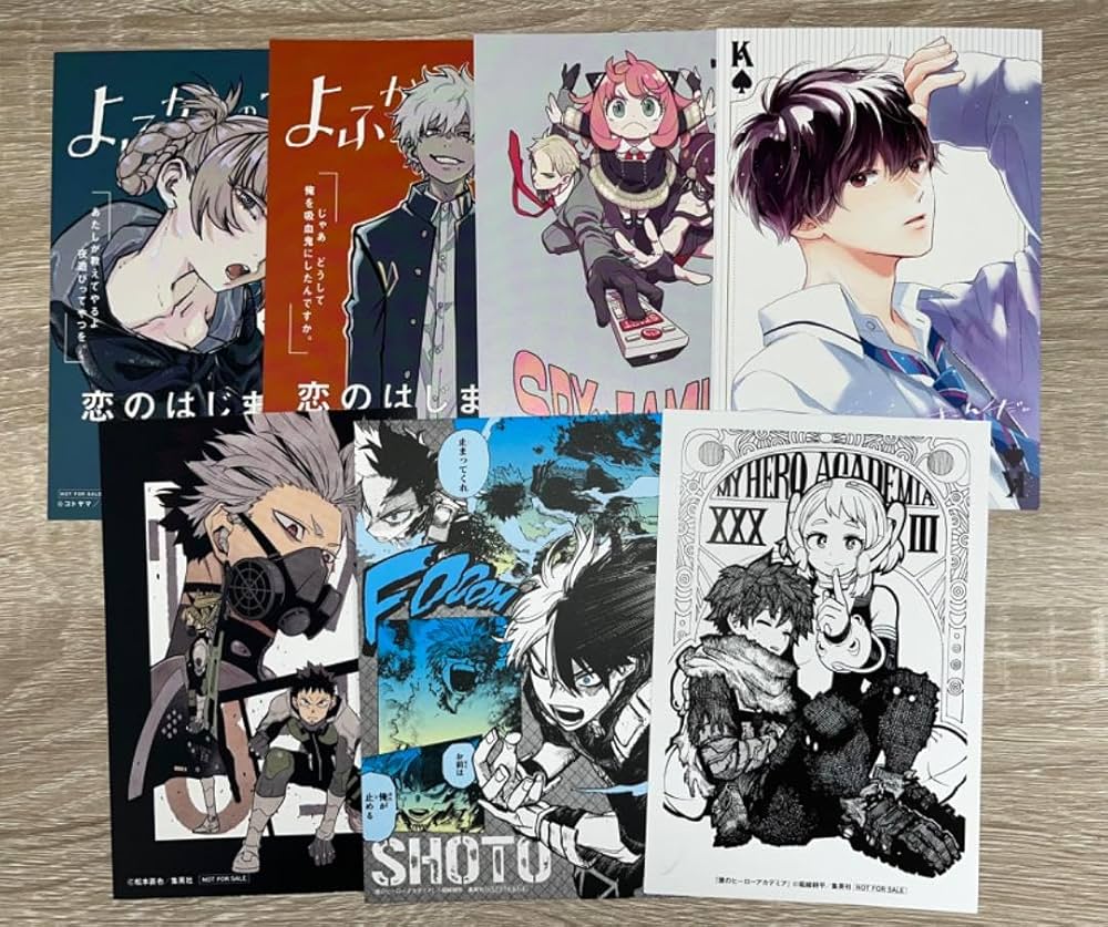 よふかしのうた AMNIBUS STORE ポストカード ブロマイド 全10種 よ