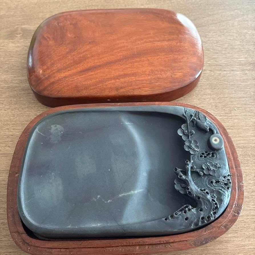 すずり 端溪硯 老坑水岩 大西洞 金綫 五彩釘 書道用品