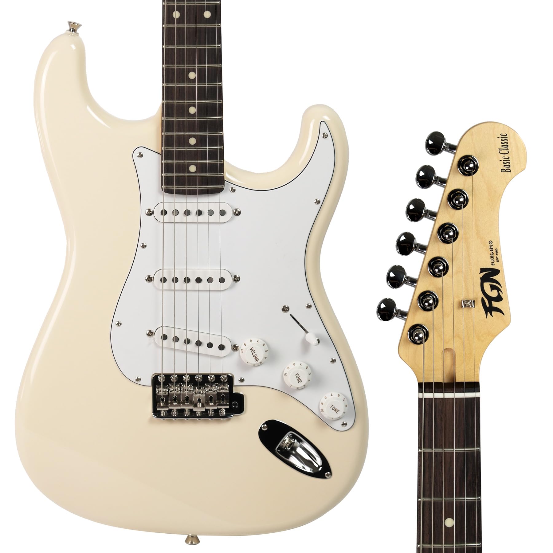 Amazon | FUJIGEN BCST100RBD-VWH/01 ヴィンテージホワイト エレキ