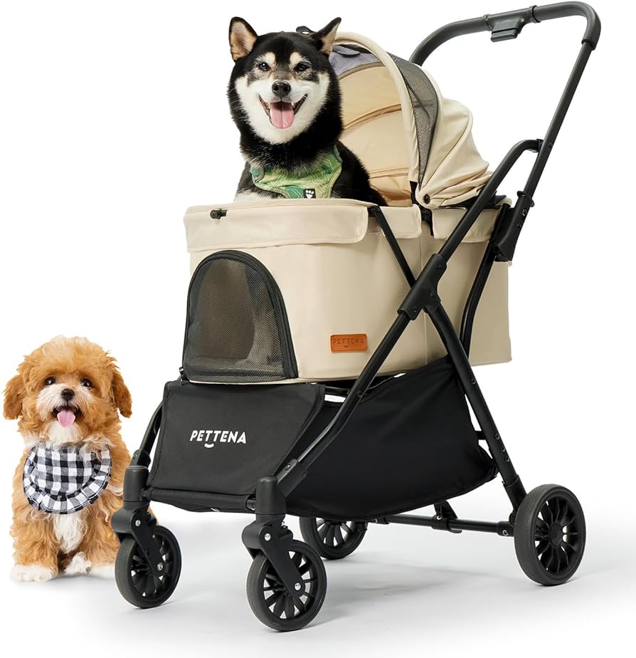 Amazon.co.jp: 【ワンタッチ重力折畳式】PETTENA ペットカート 小型犬