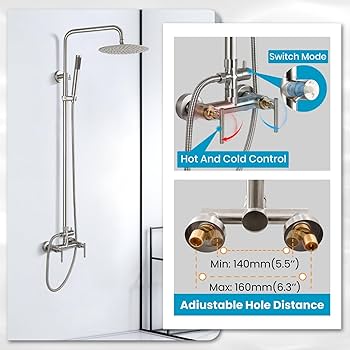 Amazon | gotonovo 屋外シャワー器具 SUS304 ステンレススチール