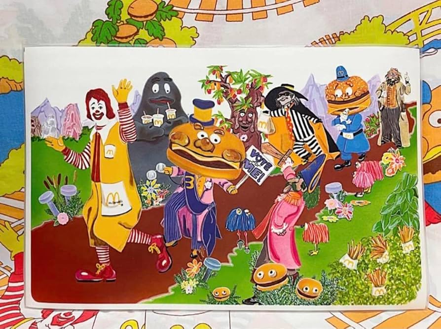 McDonald's☆ポスター☆22☆ビンテージ☆マクドナルド☆プレースマット