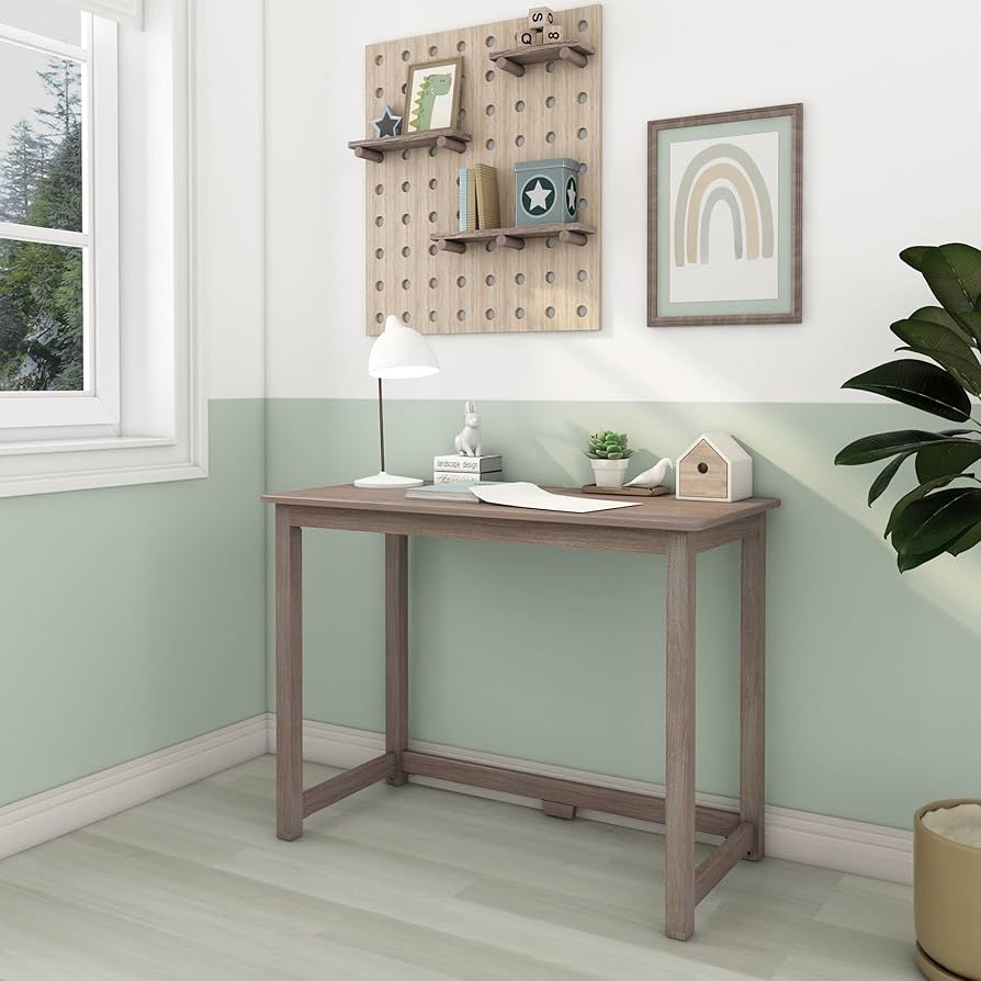 Amazon.com: Max & Lily Solid Wood Desk, 40 Inches, Clay : Home