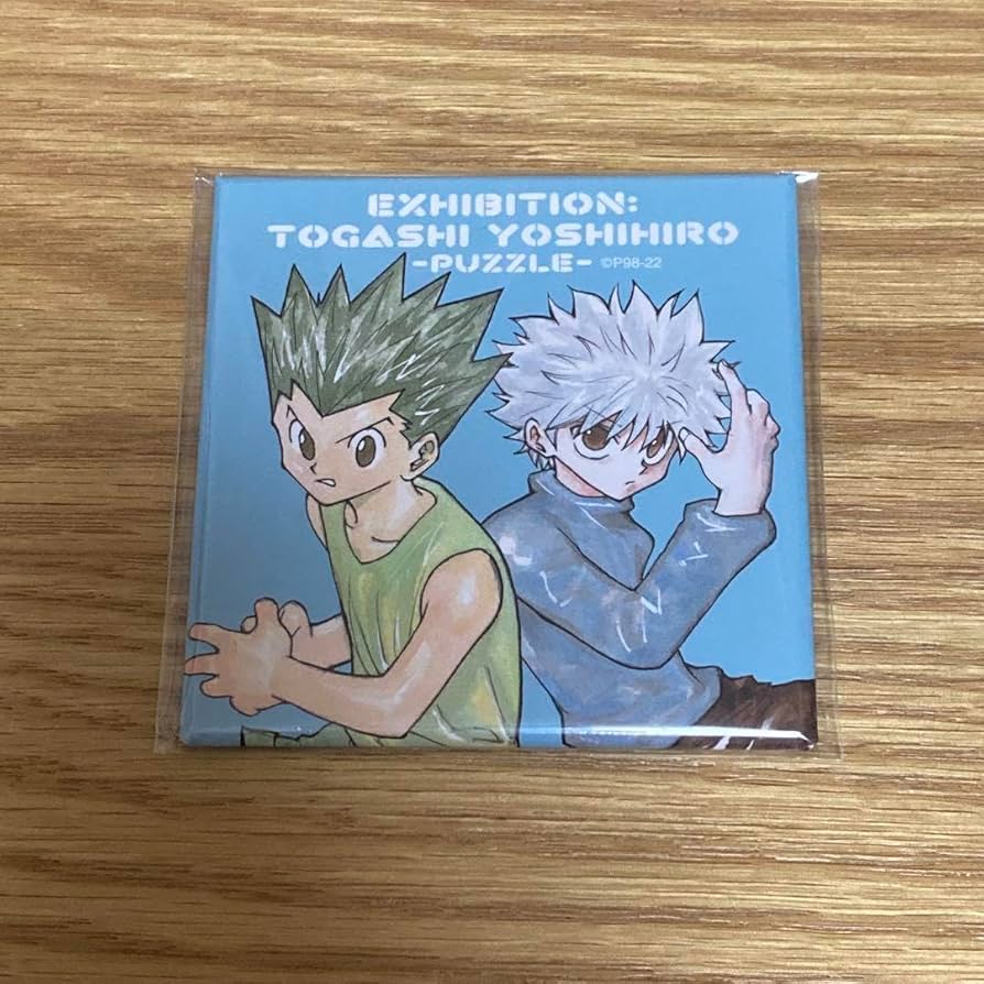 Amazon.co.jp: HUNTER×HUNTER ゴン キルア BIGスクエア缶バッジ 冨樫