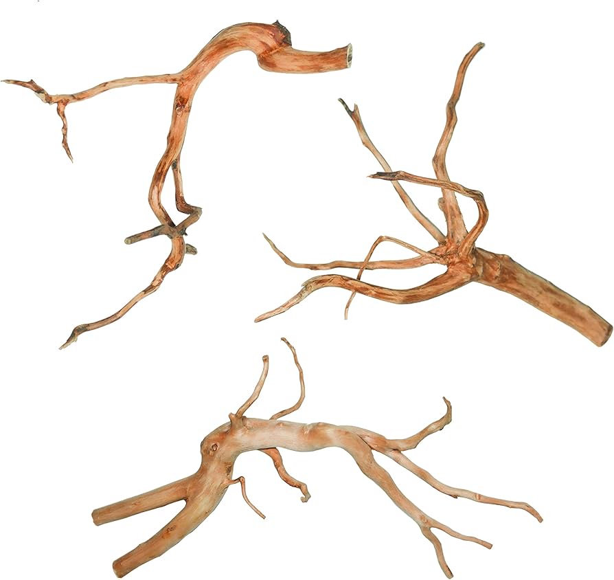 Amazon | 30cm水槽用 流木3本セット（ナチュラル色）【AQUASHOP