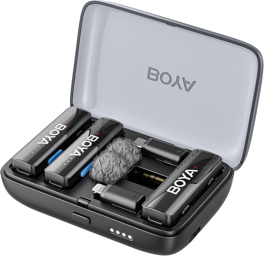 Amazon.co.jp: BOYA BOYALINK V2.0 ピンマイク 無線 ラベリアマイク