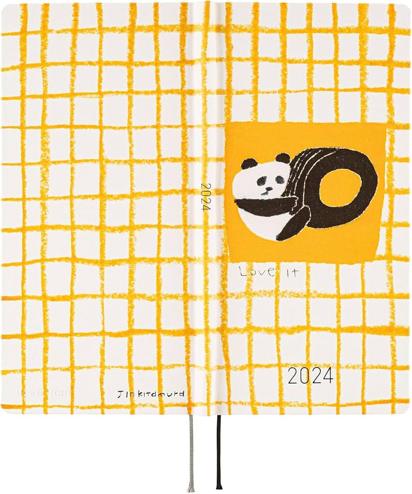 Amazon.co.jp: ほぼ日手帳 2024 weeks 北村人/Love it(Panda)yellow