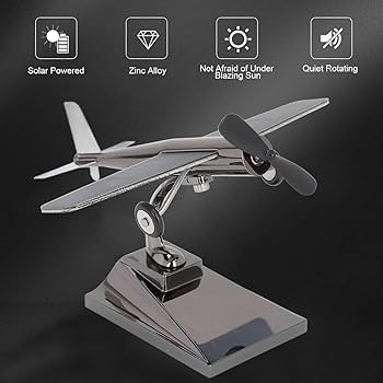 Amazon | ソーラー飛行機飛行機バランスおもちゃ、回転プロペラ