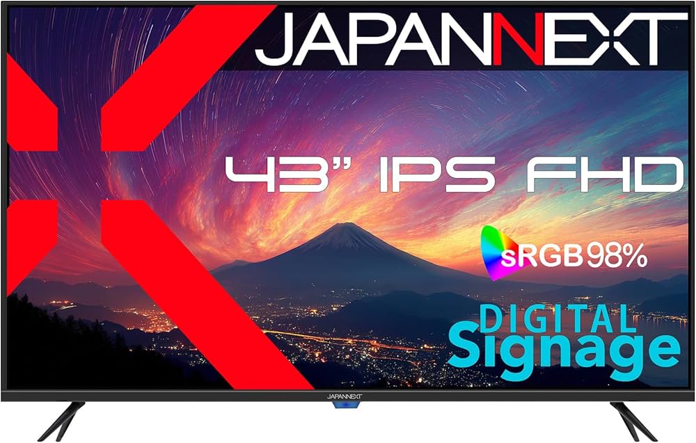 Amazon.co.jp: 【2年保証モデル】 JAPANNEXT 43インチ IPSパネル搭載