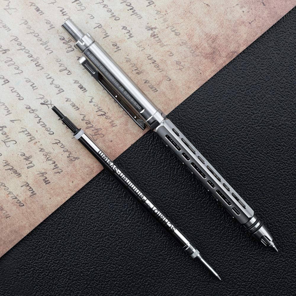 Amazon.co.jp: TITANER CNC加工チタンシャープペンシル メタルEDCペン