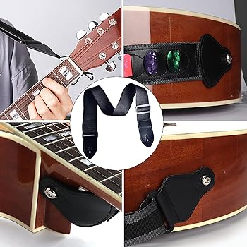 Amazon.co.jp: KFZDCG ギターストラップ、調節可能なアコースティック