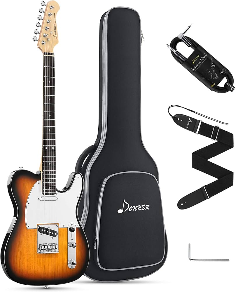 美品 Donner ドナー Telecaster テレキャスター サンバースト Amazon