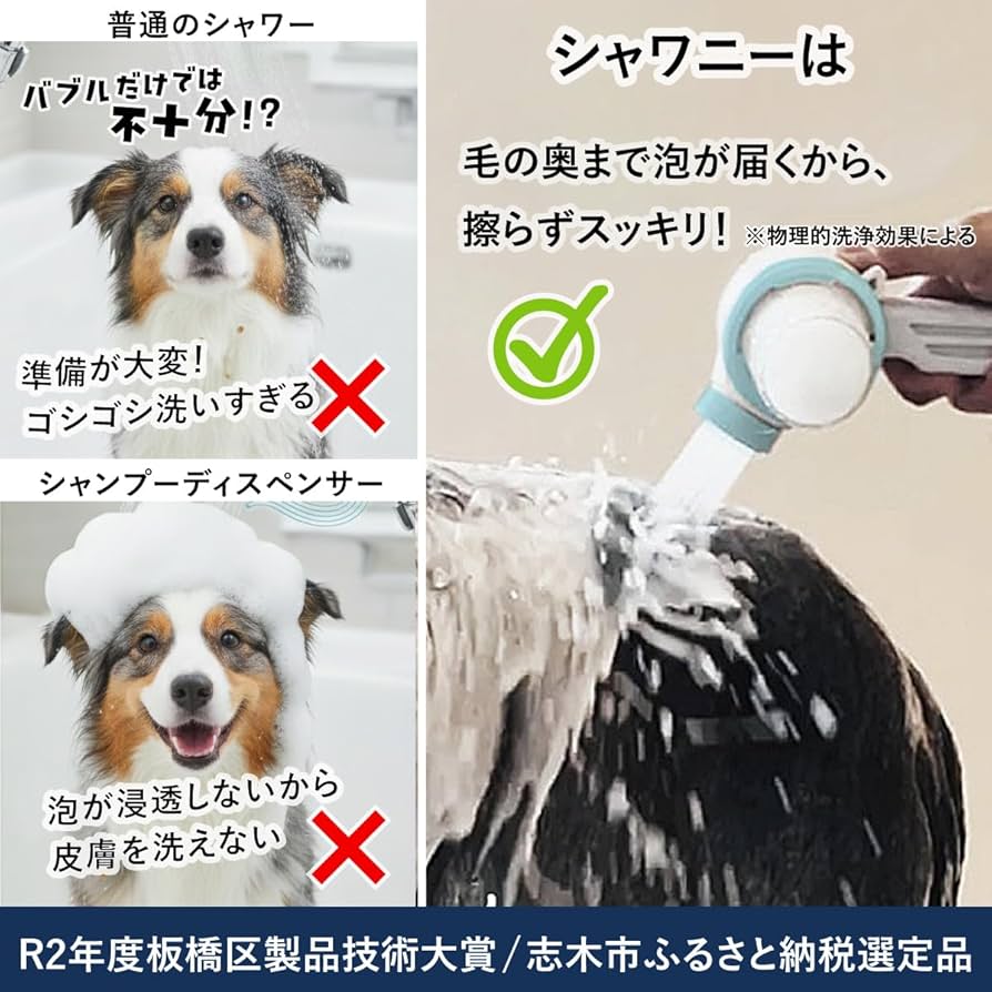 Amazon.co.jp: ペット用 シャワーヘッド シャワニー・カラー