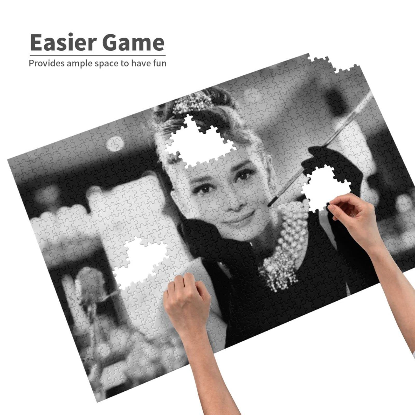 オードリーヘップバーン パズル 完成品 額縁入り オードリー