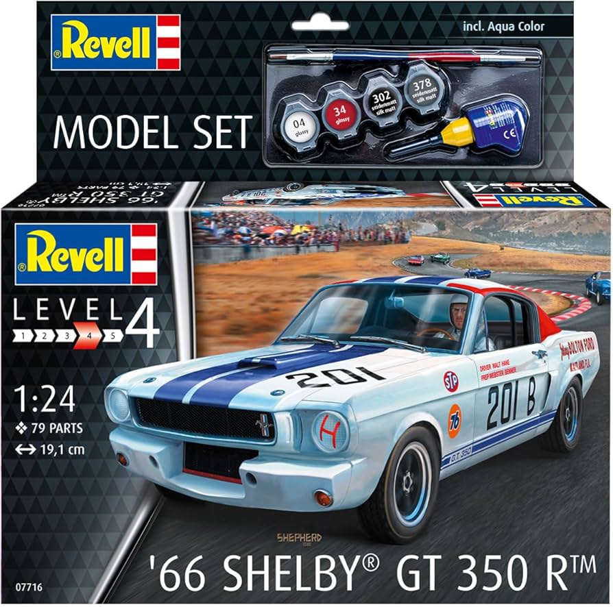 Amazon.com: Revell 67716 Model Set 1965 Shelby GT 350 R 1:24 Scale