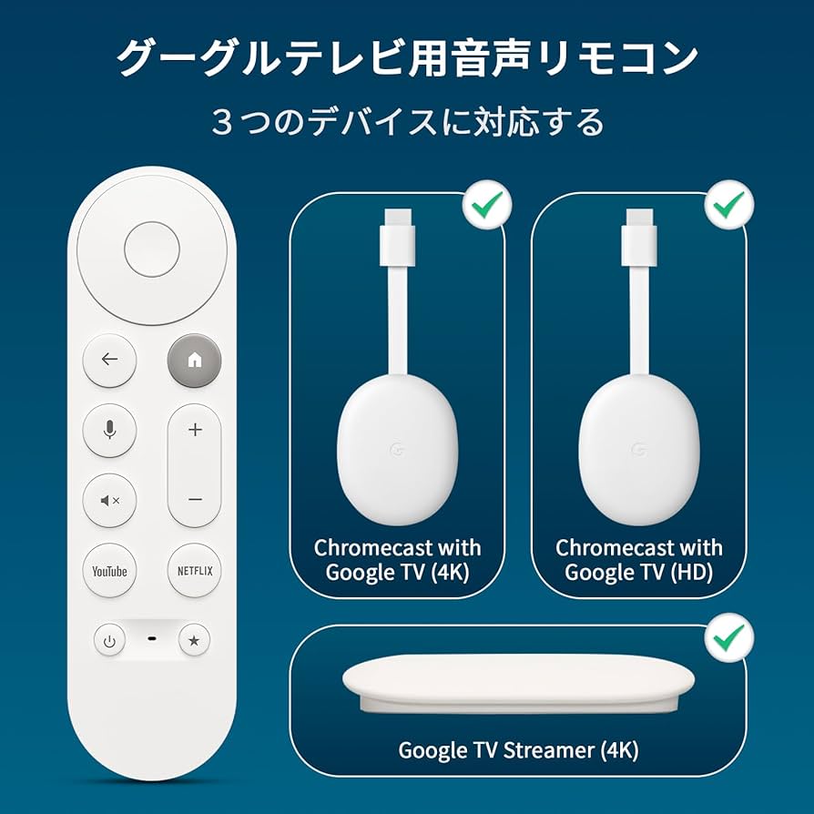 Amazon.co.jp: For Google TV Streamer リモコン グーグルテレビ